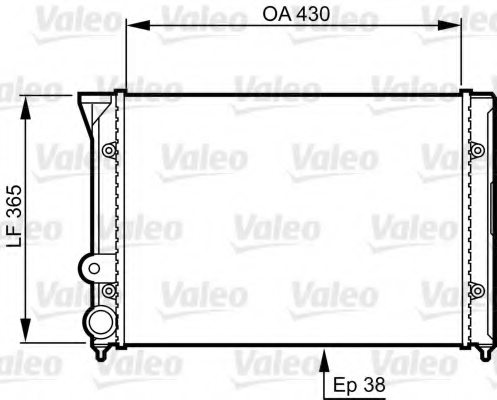 VALEO 731409 Radiator, engine cooling